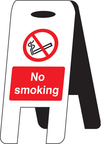 Picture of No smoking (self standing folding sign)