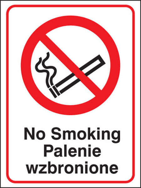 Picture of No smoking (English-polish)