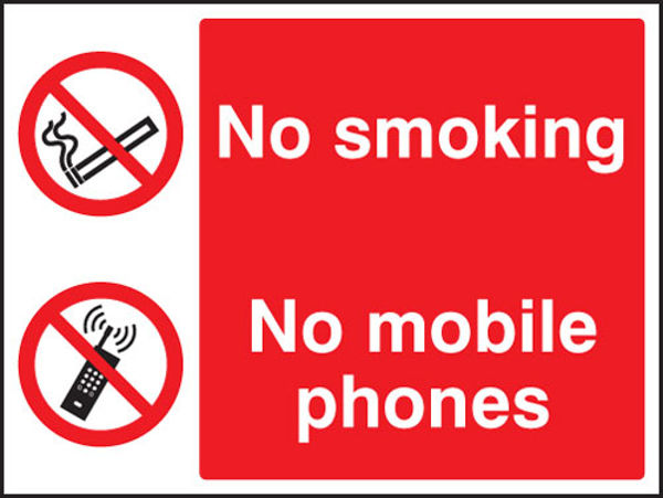 Picture of No smoking- no mobile phones