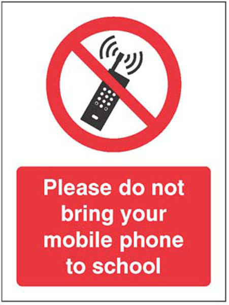 Picture of Please do not bring your mobile phone to school