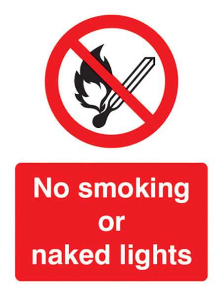 Picture of No smoking or naked lights