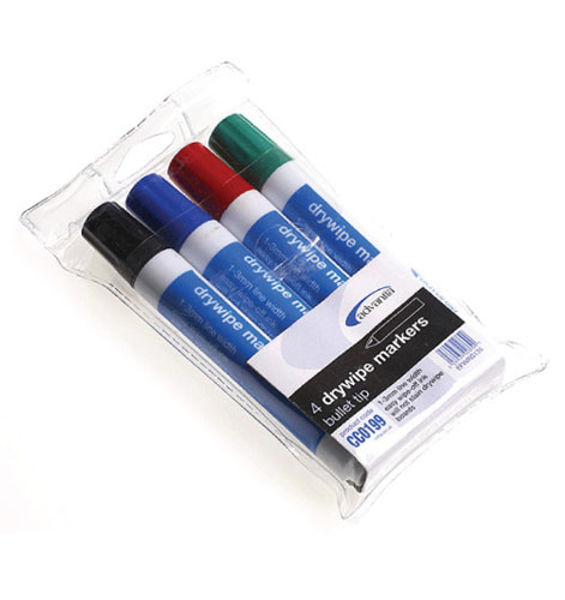 Picture of Dry wipe markers (Pack of 4 colours)