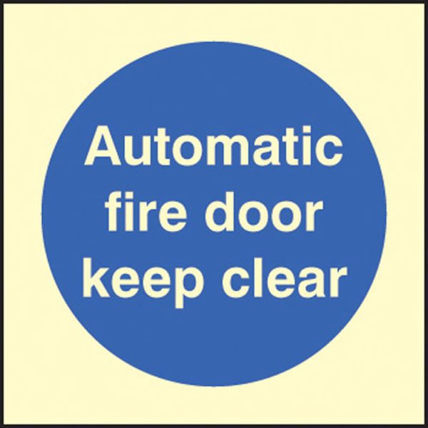Picture of Automatic fire door keep clear