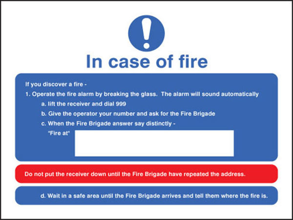 Picture of In case of fire
