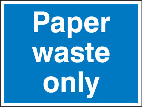 Picture of Paper waste only