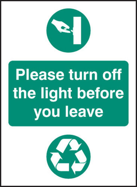 Picture of Please turn off light before you leave