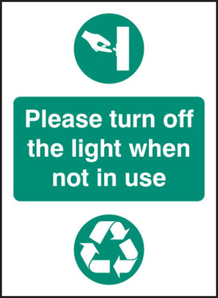 Picture of Please turn off light when not in use