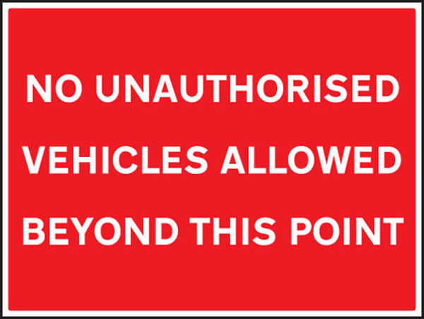 Picture of No unauthorised vehicles allowed beyond this point