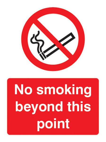 Picture of No smoking beyond this point