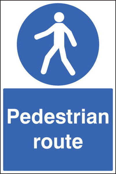 Picture of Pedestrian route floor graphic 400x600mm