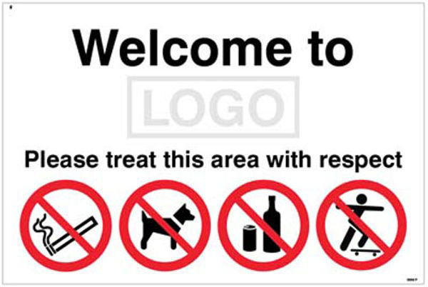Picture of Welcome to (add school name-logo) Please treat this area with respect