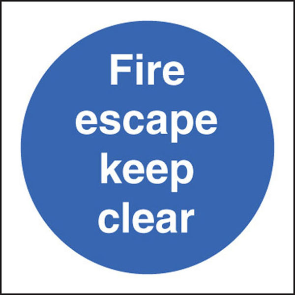Picture of Fire escape keep clear