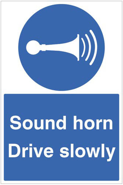 Picture of Sound horn drive slowly floor graphic 400x600mm