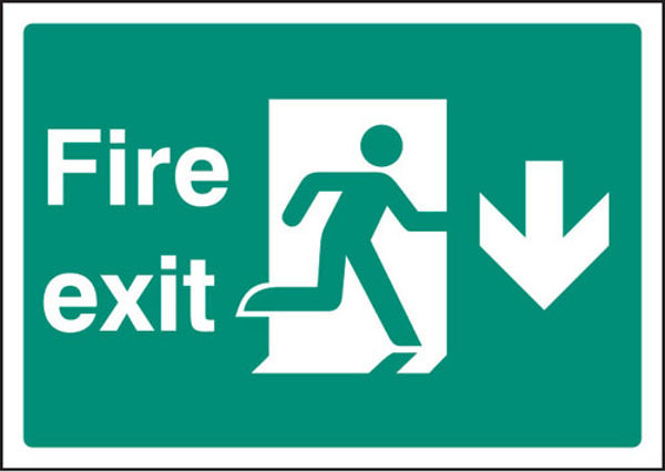Picture of Fire exit down - A4 sav