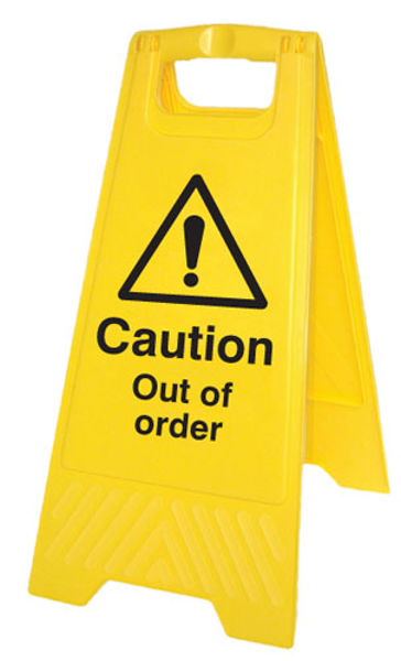 Picture of Caution out of order (free-standing floor sign)