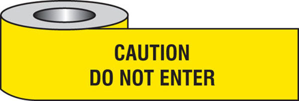 Picture of Caution do not enter barrier tape