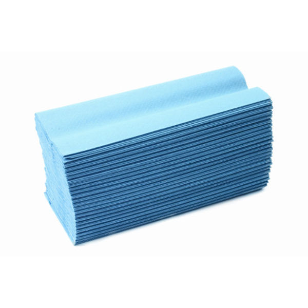 Picture of Embossed C-Fold Towel Blue (x10 sleeves)
