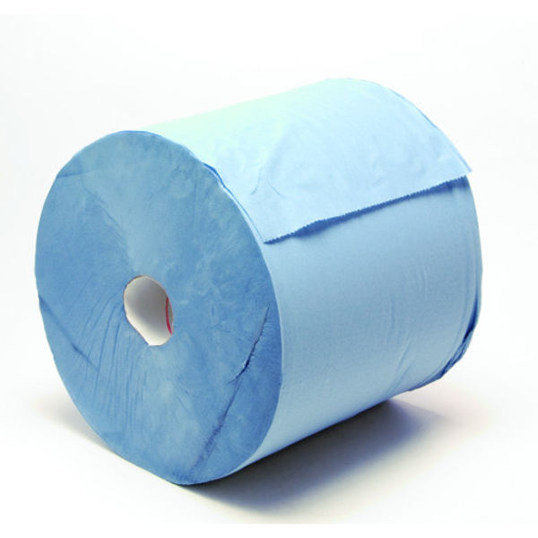Picture of 2 ply wiper roll 1000sh width 30cm 370mtr Blue