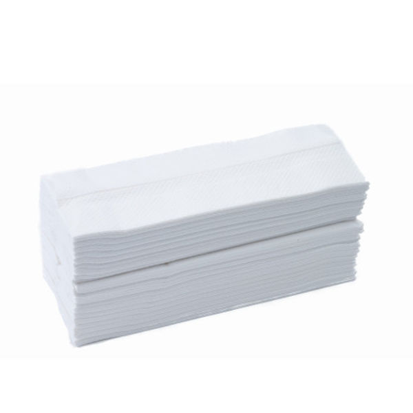 Picture of Embossed C-fold towel white, 2 ply, deluxe White