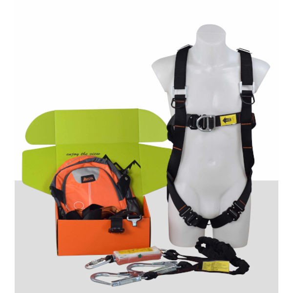 Picture of Scfold Kit 8E-Dbl Point Elastic Harness+El Lanyard