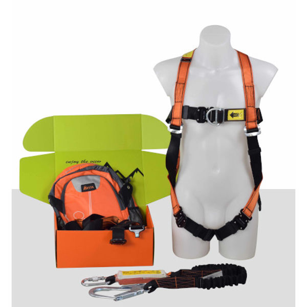 Picture of ARESTA Kit6 - Double Point Harness,elastic Lanyard