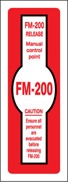 Picture of FM200 release manual control point