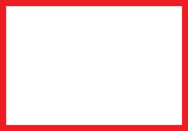 Picture of Blank Adapt-a-sign - Red Border 215x310mm