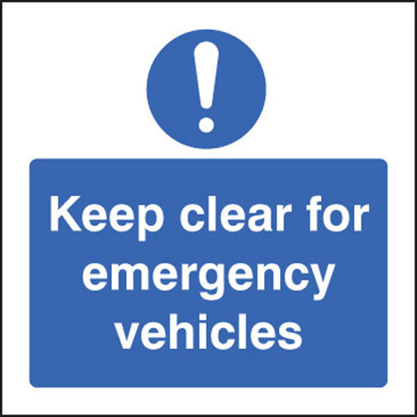 Picture of Keep clear for emergency vehicles