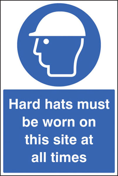 Picture of Hard hats must be worn on this site at all times