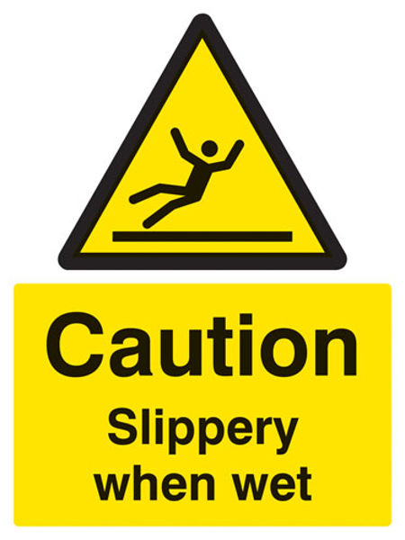 Picture of Caution Slippery when wet