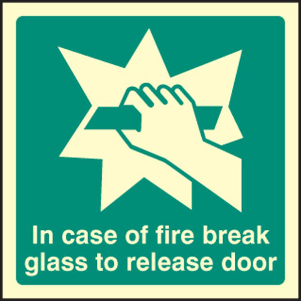 Picture of Break glass to release door