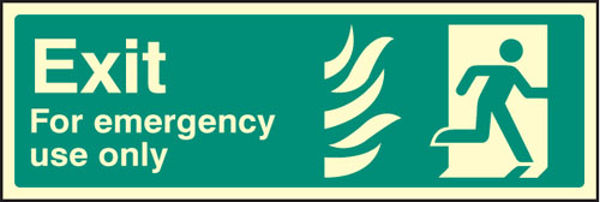 Picture of Exit for emergency use only - Right HTM