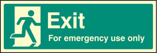 Picture of Exit for emergency use only