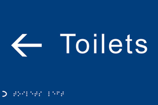 Picture of Braille - Toilets <---