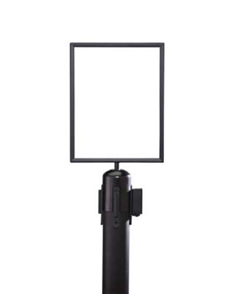 Picture of Sign frame for retractable barrier (black A4)