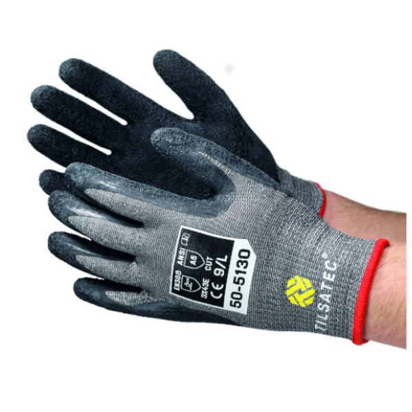 Picture of Tilsatec M-wt Latex Palm Coated Glove Cut F