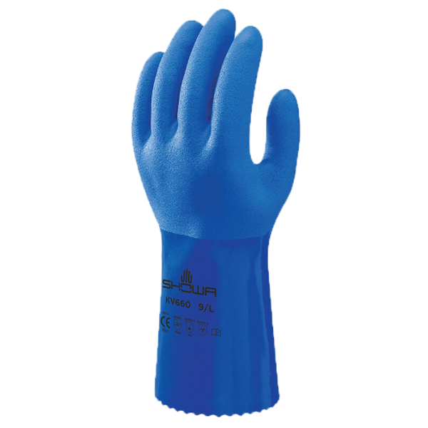 Picture of Showa Nylon PVC Coated Chemical Resist Glove Cut B