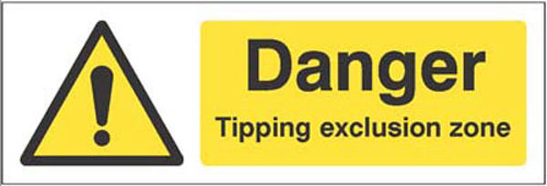 Picture of Danger Tipping exclusion zone