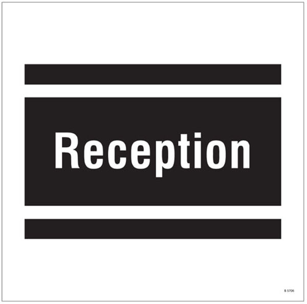 Picture of Reception, site saver sign 400x400mm