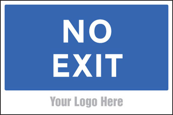 Picture of No exit, site saver sign 600x400mm