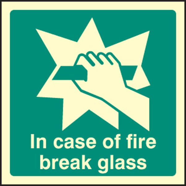 Picture of In case of fire break glass