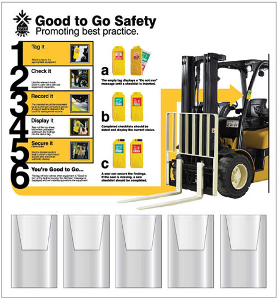 Picture of Good to Go Safety Information Station with 5 dispensers (10mm foamex, 700x7