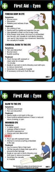 Picture of First aid eyes 80x120mm pocket guide