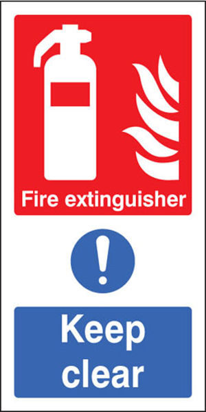 Picture of Fire extinguisher keep clear (multi purpose)