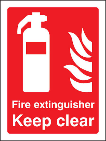 Picture of Fire extinguisher keep clear