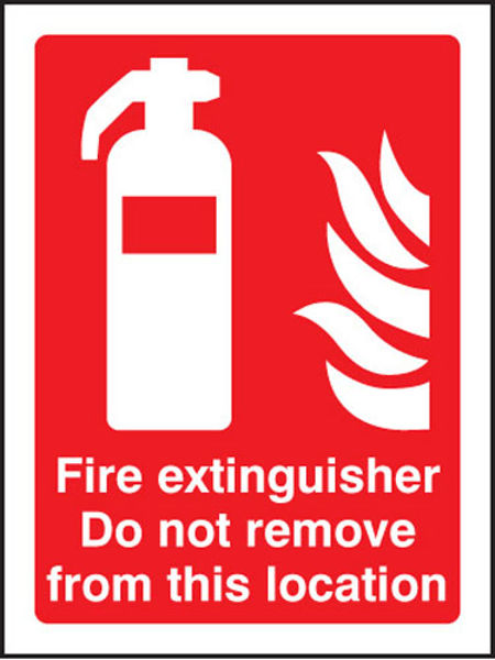 Picture of Fire extinguisher do not remove