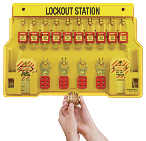 Picture of Lockout Station, 10 Lock Capacity, Includes Contents