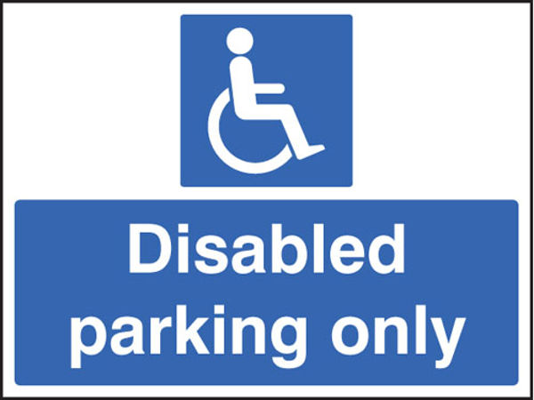 Picture of Disabled parking only