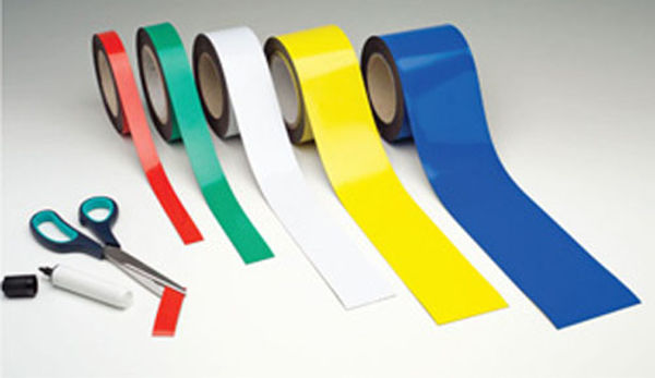 Picture of Magnetic easy-wipe strip 20mmx10m white