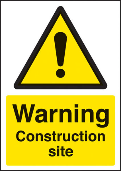 Picture of Warning construction site - A4 rp
